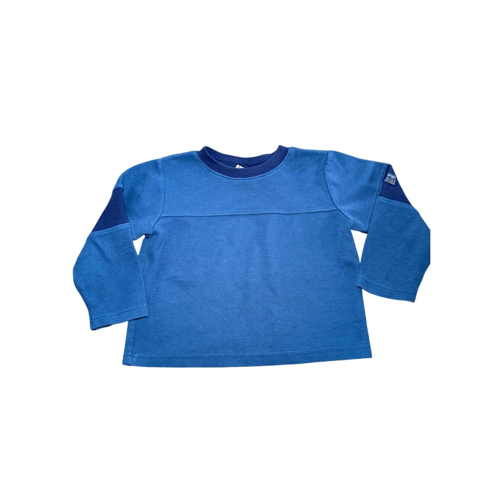 Vintage Peak A Babe Blue Long Sleeve Shirt Boys‎ 4T 100% Cotton